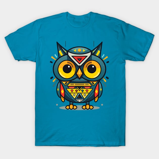 Geometric Owl T-Shirt by HeyDesignCo